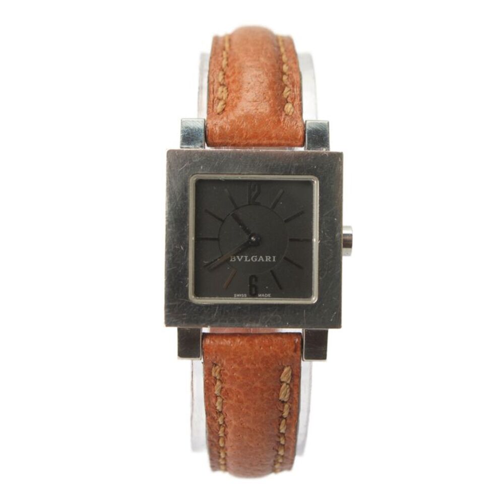 Bvlgari Womens Vintage Stainless Steel Quadrato SQ22SL Quartz Watch 22mm